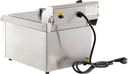 Elektro Tischfriteuse aus Edelstahl, 1 x 8 L, 310 x 505 x 355 mm