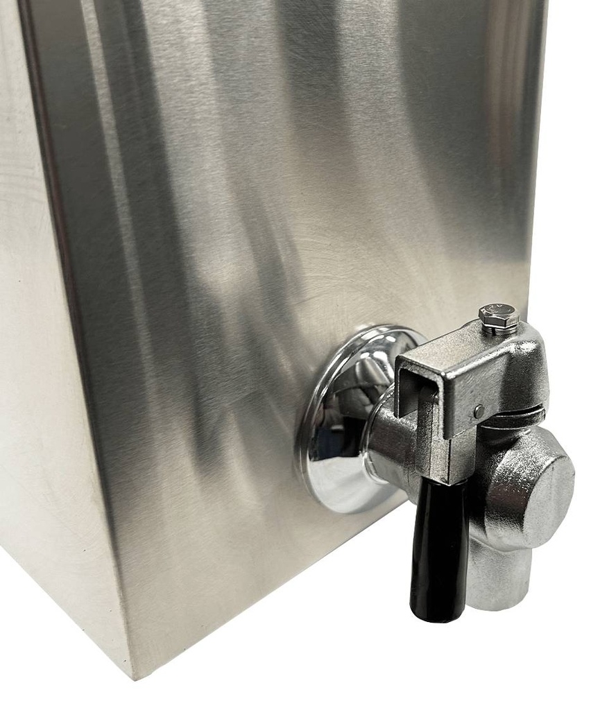 Elektro Tischfriteuse aus Edelstahl, 1 x 4 L, 190 x 540 x 330 mm