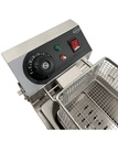 Elektro Tischfriteuse aus Edelstahl, 1 x 4 L, 190 x 540 x 330 mm