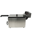 Elektro Tischfriteuse aus Edelstahl, 1 x 4 L, 190 x 540 x 330 mm