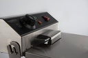 Elektro Tischfriteuse aus Edelstahl, 1 x 6 L, 290 x 440 x 290 mm