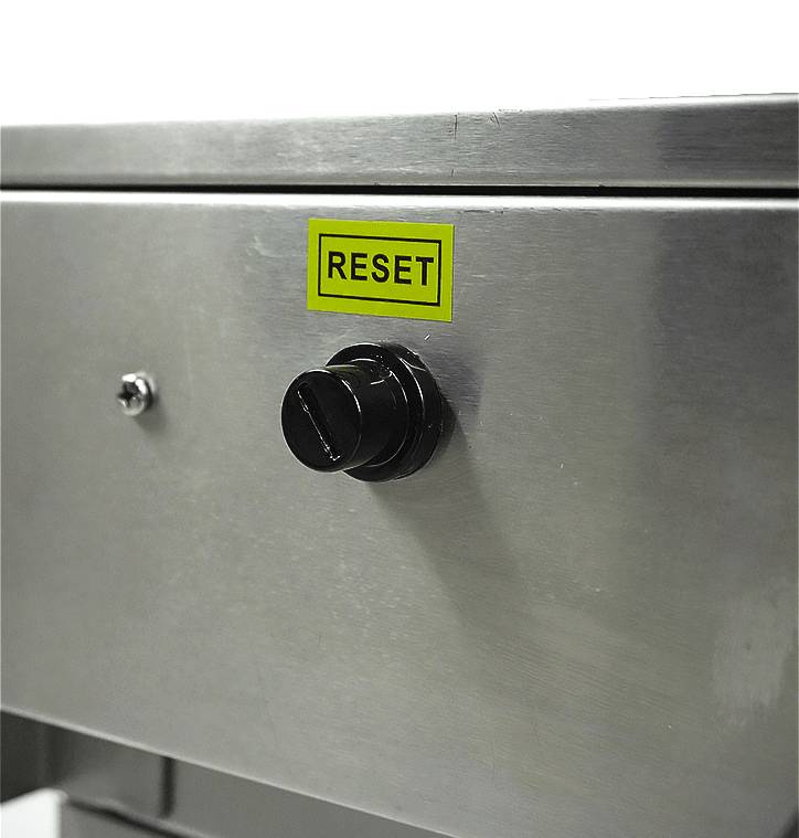 Elektro Tischfriteuse aus Edelstahl, 1 x 10 L, 340 x 560 x 380 mm