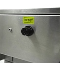 Elektro Tischfriteuse aus Edelstahl, 1 x 10 L, 340 x 560 x 380 mm