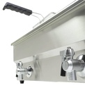 Elektro Tischfriteuse aus Edelstahl, 2 x 10 L, 690 x 560 x 380 mm