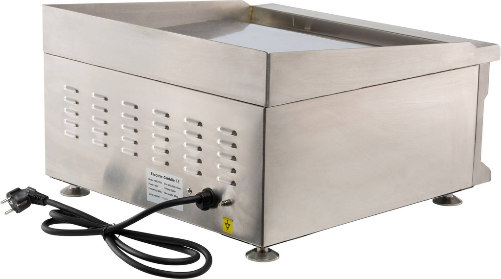 Elektro Grillplatte mit Chrom aus Edelstahl, 500 x 520 x 310 mm