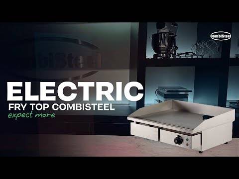 Elektro Grillplatte aus Edelstahl, 550 x 470 x 230 mm