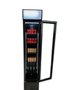 Kühlschrank Glastür, 360 x 422 x 1880 mm, schwarz