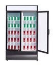 Kühlschrank 2 Glastüren BEZ-750 GD, 1120 x 610 x 1965 mm