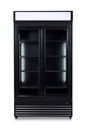 Kühlschrank mit Schiebeglastüren BEZ-780 SL, schwarz