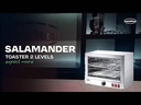 Salamander Toaster 2 aus Edelstahl, 490 x 250 x 380 mm