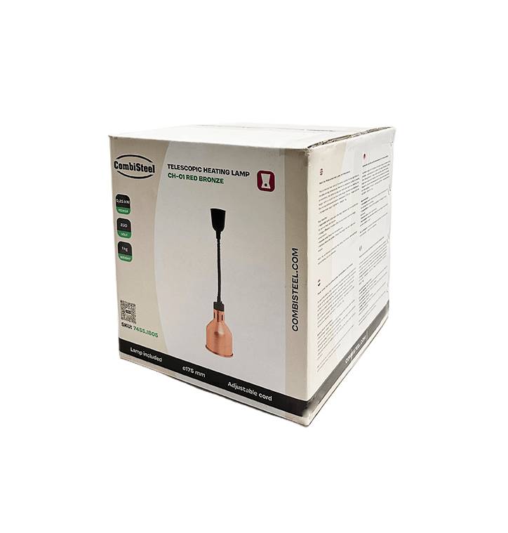 CS Wärmelampe CH-01 Bronze, 600 mm, Ø 175 mm, messing