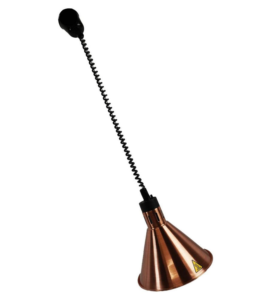 CS Wärmelampe CH-02 Bronze, 600 mm, Ø 275 mm, messing