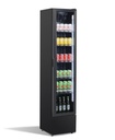 Kühlschrank Glastür, 390 x 470 x 1880 mm, schwarz