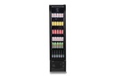 Kühlschrank Glastür, 460 x 560 x 1915 mm, schwarz