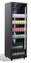 Kühlschrank 1 Glastür, 595 x 580 x 1950 mm, schwarz