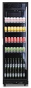 Kühlschrank 1 Glastür, 595 x 580 x 1950 mm, schwarz