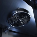 Kühlschrank 2 Glastüren, 1120 x 597 x 2100 mm, schwarz