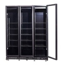 Kühlschrank 3, 1600 x 600 x 2100 mm, 1200 L, schwarz