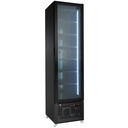 Tiefkühlschrank 1 Glastür, 490 x 560 x 1915 mm, schwarz