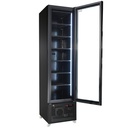 Tiefkühlschrank 1 Glastür, 490 x 560 x 1915 mm, schwarz