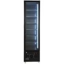 Tiefkühlschrank 1 Glastür, 490 x 560 x 1915 mm, schwarz