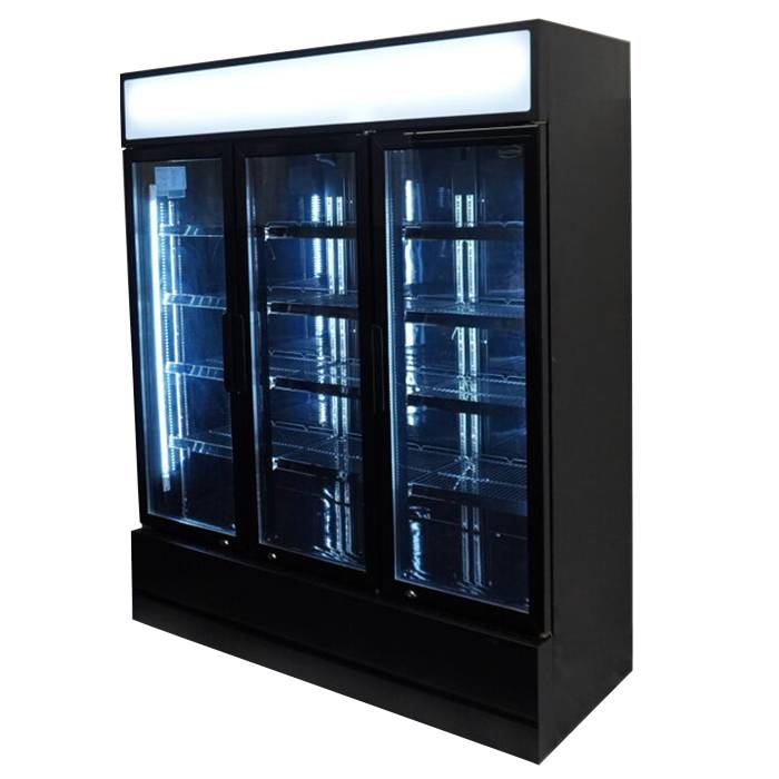Kühlschrank 3, 1600 x 610 x 1973 mm, 1065 L, schwarz