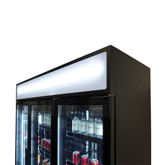 Kühlschrank 3, 1600 x 610 x 1973 mm, 1065 L, schwarz