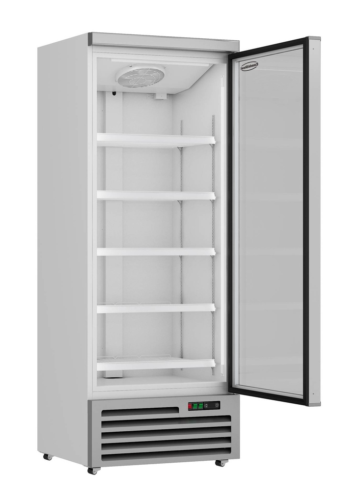 Kühlschrank 1 Glastür, 750 x 710 x 2003 mm, 600 L, weiß