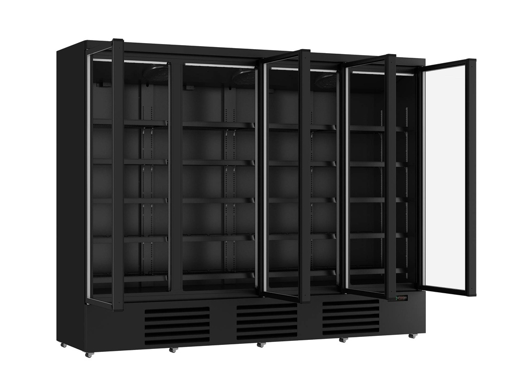Kühlschrank 4, 2508 x 710 x 2003 mm, 2025 L, schwarz