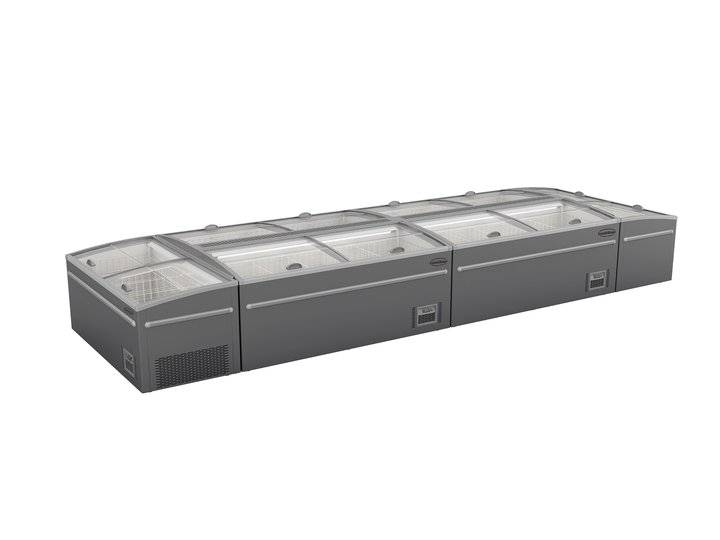 Supermarkt Tiefkühltruhe 1450 Automatische, grau
