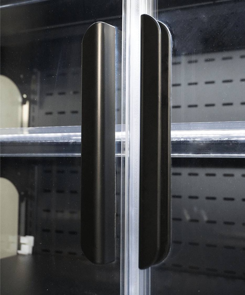 Wandkühlung Marco, 2560 x 740 x 2010 mm, 1529 L, schwarz
