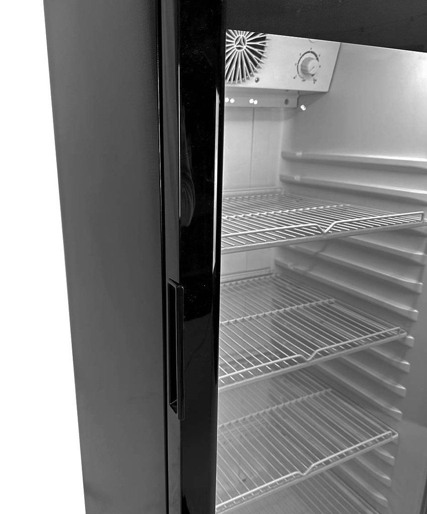 Kühlschrank 1, 540 x 560 x 1525 mm, 218 L, schwarz