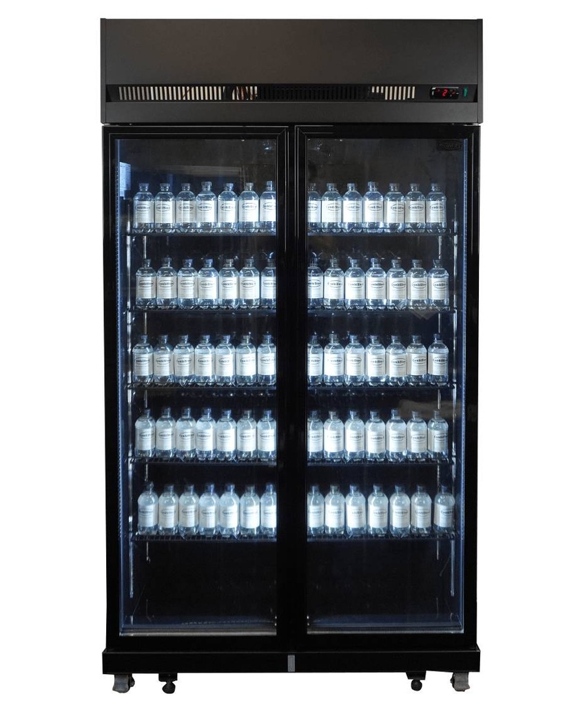 Kühlschrank 2, 1100 x 596 x 2003 mm, 580 L, schwarz