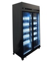 Kühlschrank 2, 1100 x 596 x 2003 mm, 580 L, schwarz