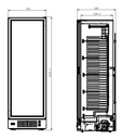 Tiefkühlschrank 1, 382 L, 640 x 670 x 1875 mm, 382 L, schwarz