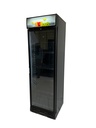 Kühlschrank 1 Glastür, 595 x 620 x 2000 mm, schwarz