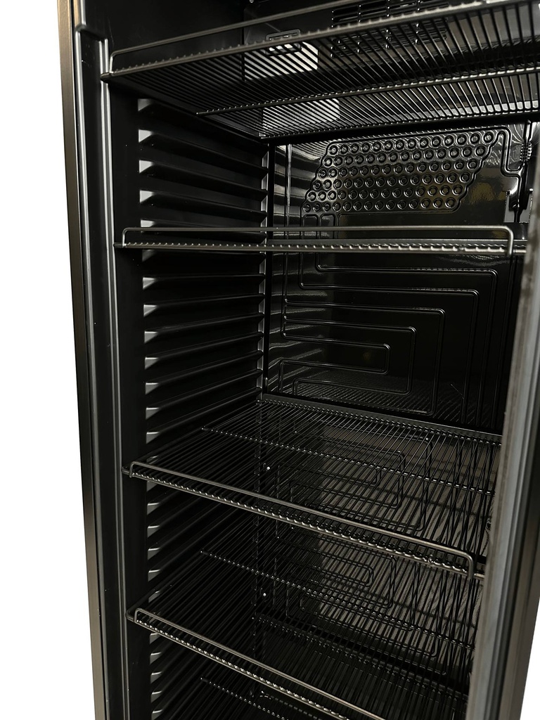 Kühlschrank 1 Glastür, 595 x 620 x 2000 mm, schwarz