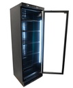 Kühlschrank 1 Glastür, 382 L, 595 x 620 x 1863 mm, schwarz