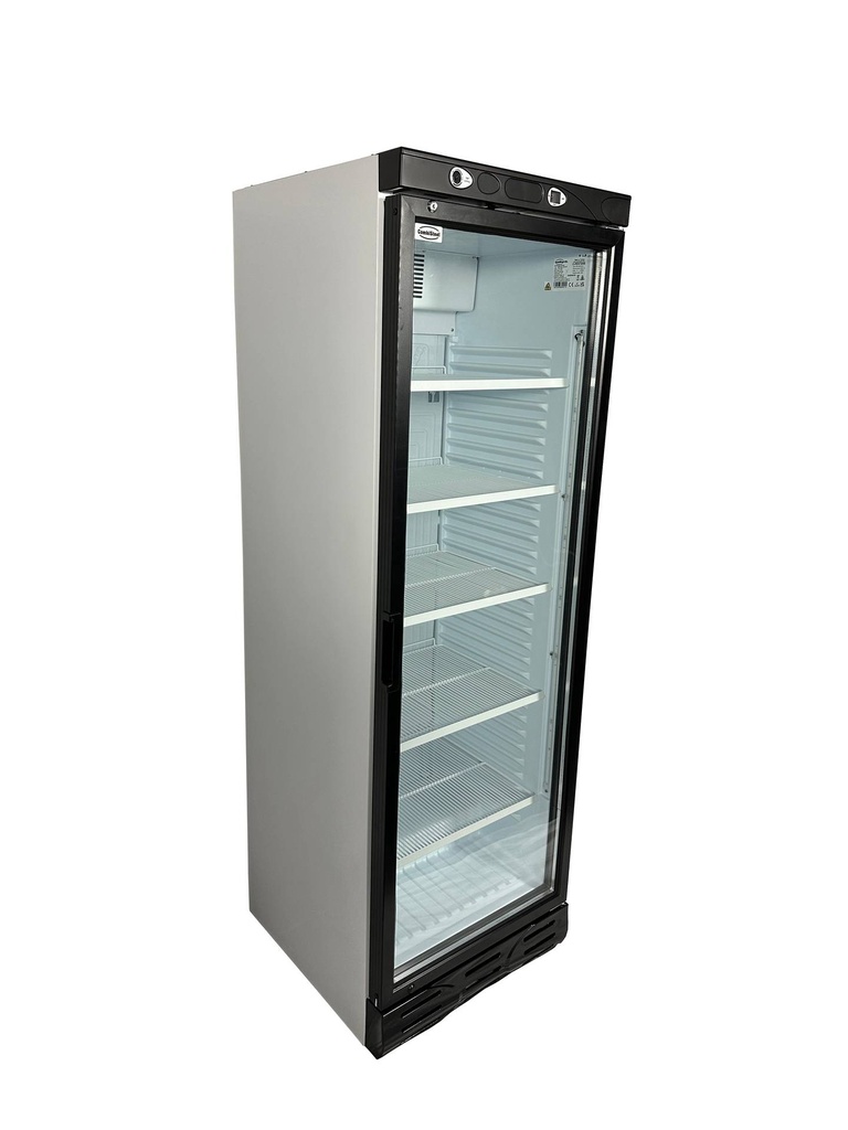 Kühlschrank 1 Glastür, 382 L, 595 x 620 x 1863 mm, weiß