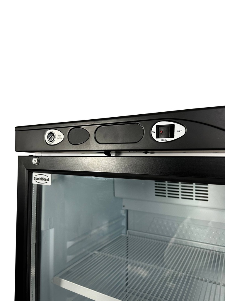 Kühlschrank 1 Glastür, 382 L, 595 x 620 x 1863 mm, weiß