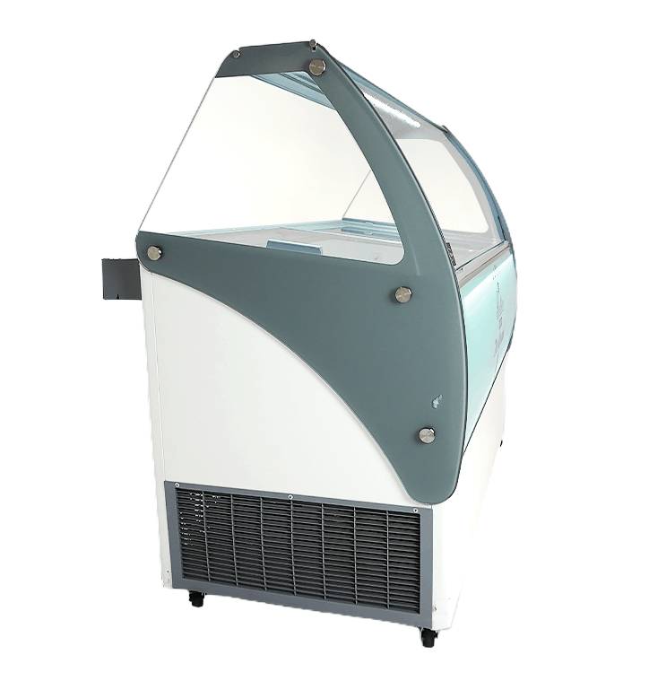 Speiseisvitrine Curacao, 10 x 5 L, 1447 x 825 x 1257 mm, weiß