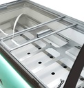 Speiseisvitrine Curacao, 10 x 5 L, 1447 x 825 x 1257 mm, weiß