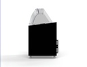 Speiseisvitrine Java, 8 x 5 L, 1184 x 684 x 1229 mm, schwarz