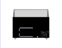 Speiseisvitrine Tenerife, 10 x 5 L, 1439 x 727 x 1229 mm, schwarz