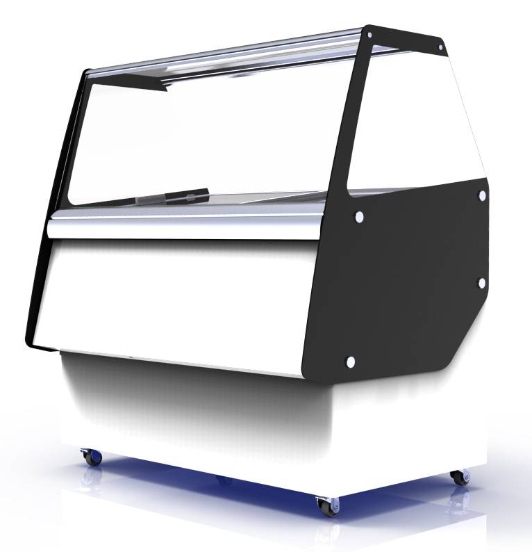 Speiseisvitrine Cuba, 13 x 5 L, 1664 x 842 x 1285 mm