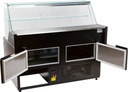 Kühlvitrine Oscar 1.5, 1584 x 815 x 1280 mm, schwarz