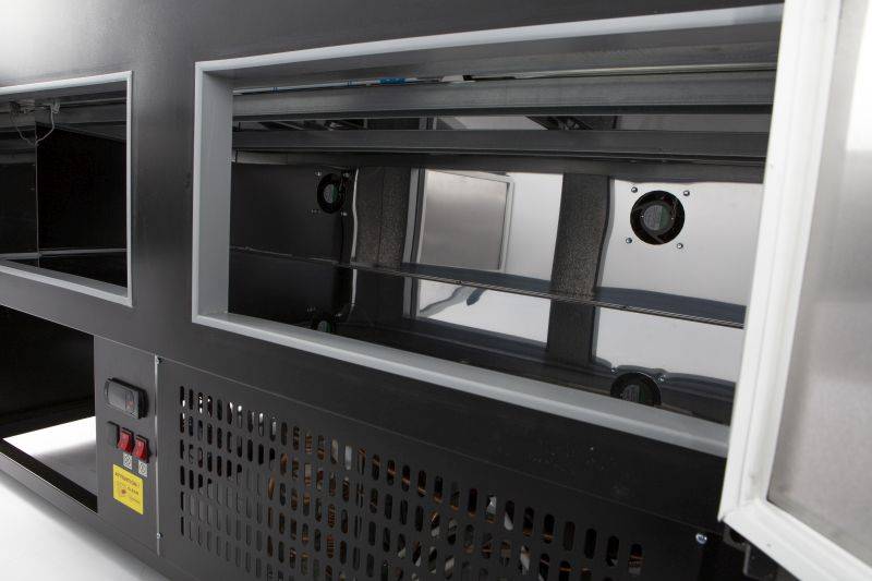 Kühlvitrine Morris 3.0, 3084 x 1095 x 1280 mm, schwarz