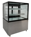 Kühlvitrine, 270 L, 900 x 675 x 1210 mm, schwarz / edelstahl