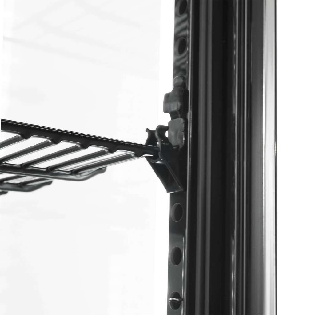 Kühlvitrine, 98 L, 428 x 386 x 1110 mm, schwarz