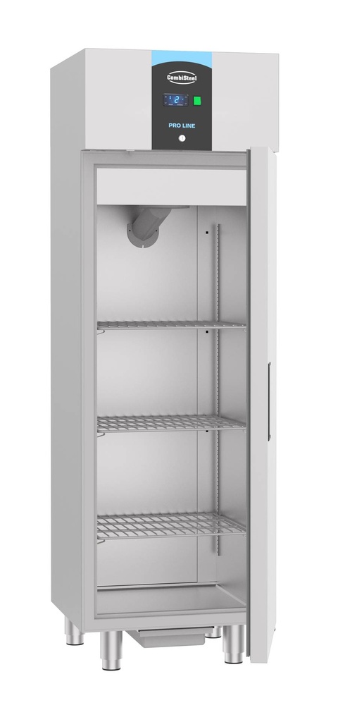 Tiefkühlschrank aus Edelstahl, 400 L, 600 x 600 x 1950 mm